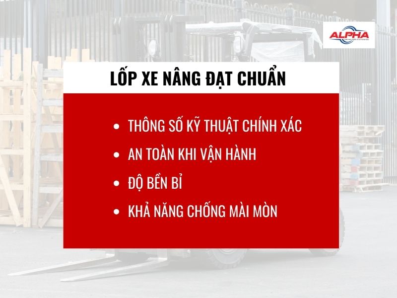 tiêu chuẩn lốp xe nâng là gì